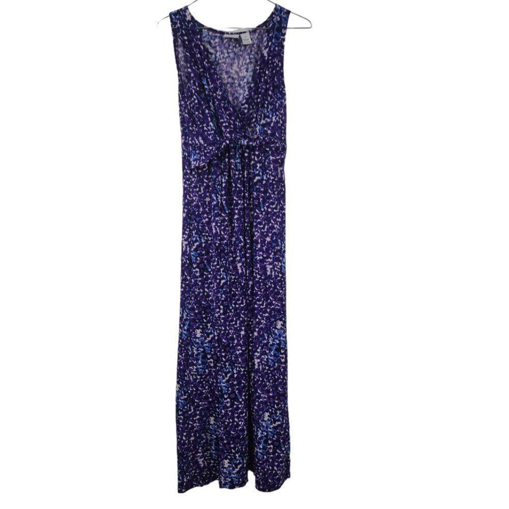 KIM ROGERS Purple Sleeveless Dress Womens Petite Size Medium MP